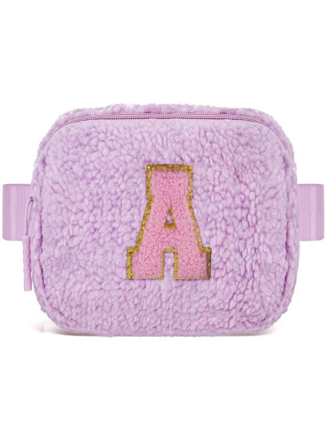 Uygafly Birthday Christmas Gifts for 5 6 7 8 9 10 11 12 13 14 15 16 Year Old Girl,Initials Fanny Pack Crossbody Bag for Girls Kids,Stocking Stuffers Trendy Cute Purse Stuff - A,Lavender - Image 1